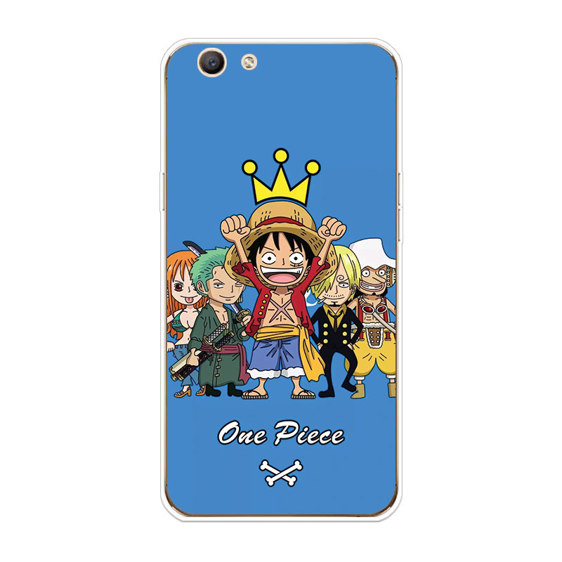 1Ốp lưng TPU mềm Oppo A71 A73 A77 A83 A1 F5 One Piece Family portrait hoa văn