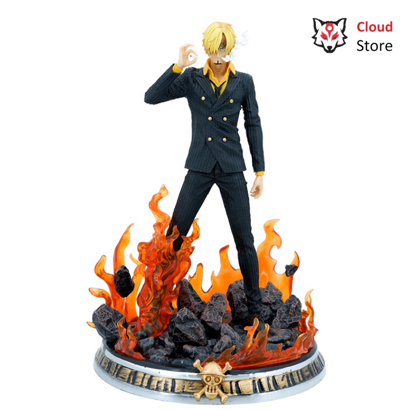 Mô hình Sanji đen bản cao cấp, mô hình one piece anime Sanji cao 36cm nặng 1.6kg ,nhân vật anime chính hãng