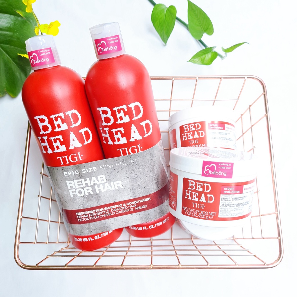 Cặp gội xả Tigi đỏ 750ml x 750ml