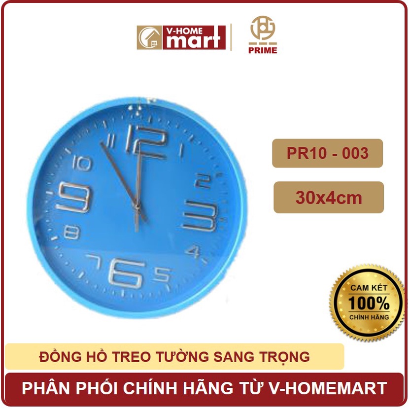 Đồng hồ treo tường Prime mã PR12-003 sang trọng, trang trí nhà ở - Phân phối chính hãng bởi Vhomemart