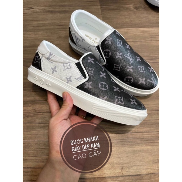 Giày lười slipon Lv siêu cấp . Giày thể thao nam full hộp