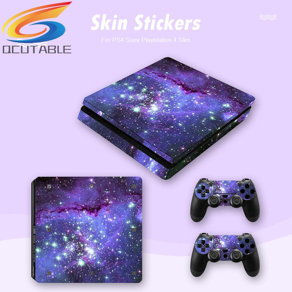 Set 2 Miếng Dán Cho Máy Chơi Game PS4 Sony PS 4 Slim Console