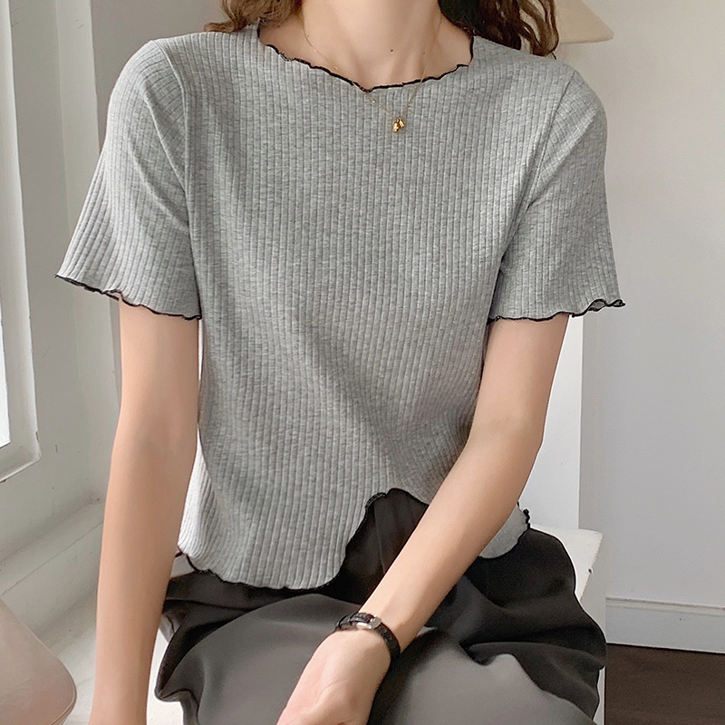 Áo thun NZN tay ngắn cổ tròn thời trang mùa hè dành cho nữ