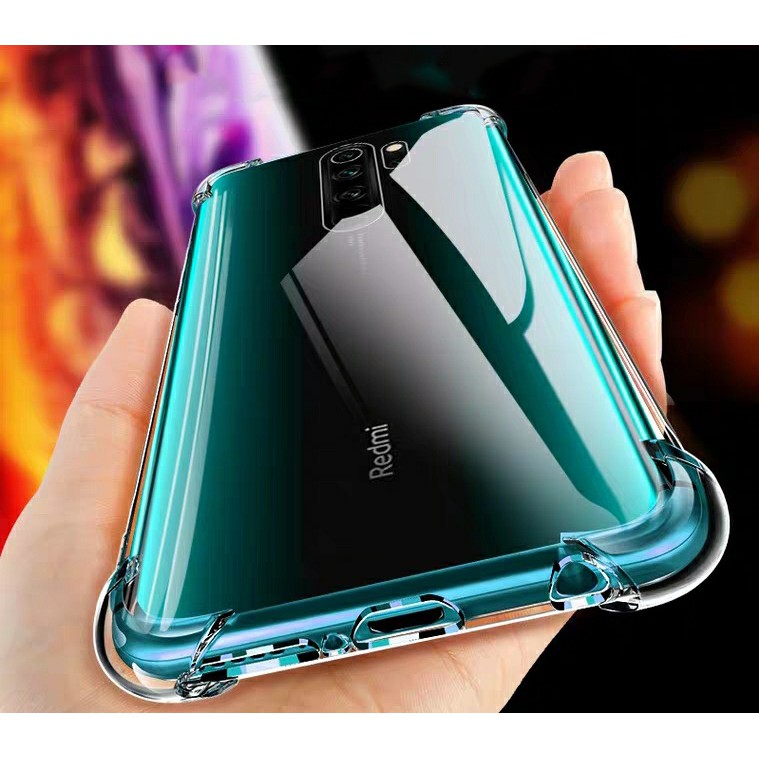 Ốp lưng Redmi Note 8 Pro / Note 9s / Note 10 Pro / Note 11 Pro 5G  dẻo trong suốt chống sốc bảo vệ 4 góc bảo vệ camera