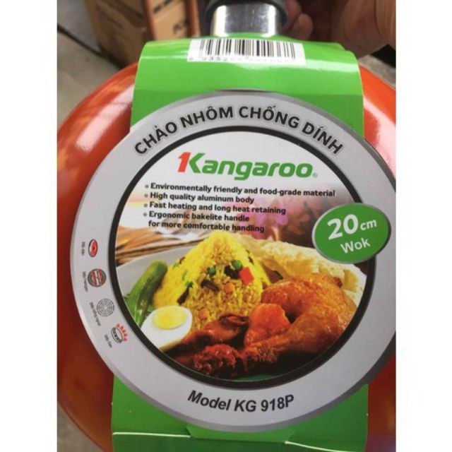 Chảo chống dính kangaroo dùng cho bếp từ, bếp hồng ngoại, bếp ga ..