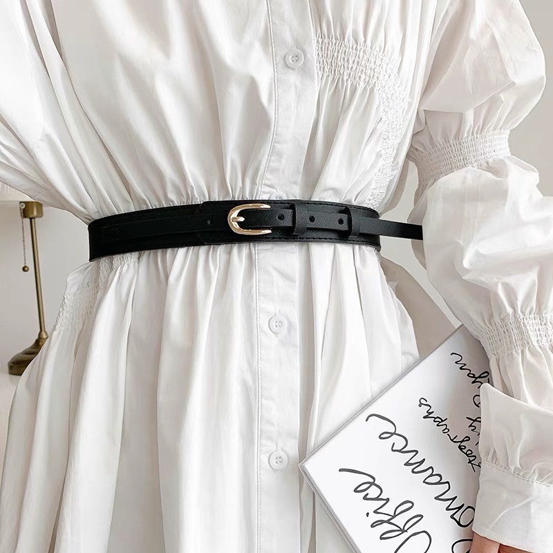 Đai váy da kiểu Corset bản 3cm sang chảnh - Belt nịt áo vest blazer cá tính ĐV028