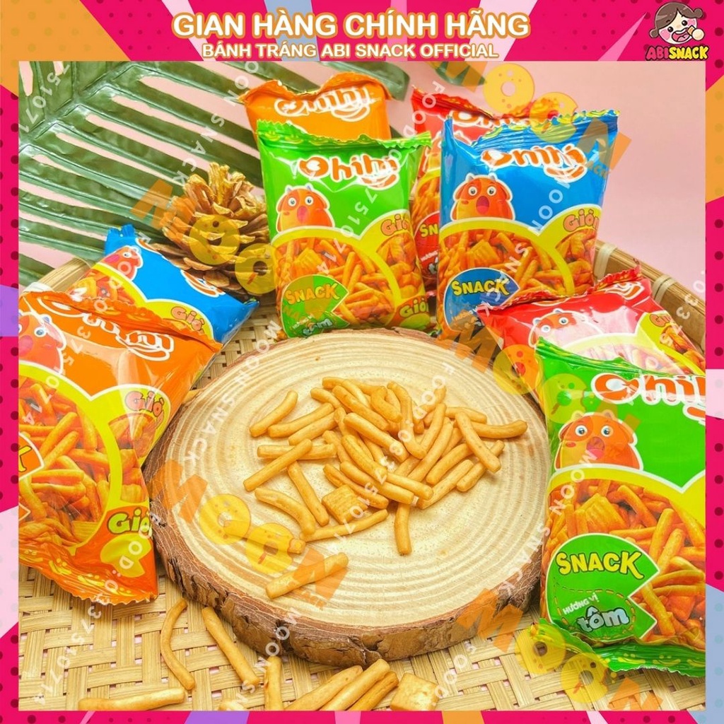 Combo 10 gói snack bim bim que Ohihi mini giòn giòn tuổi thơ ngon 8g/1 gói