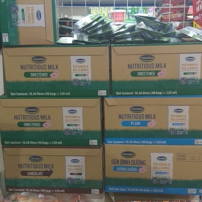 Sữa Túi Vinamilk Thùng 48 túi 220ml