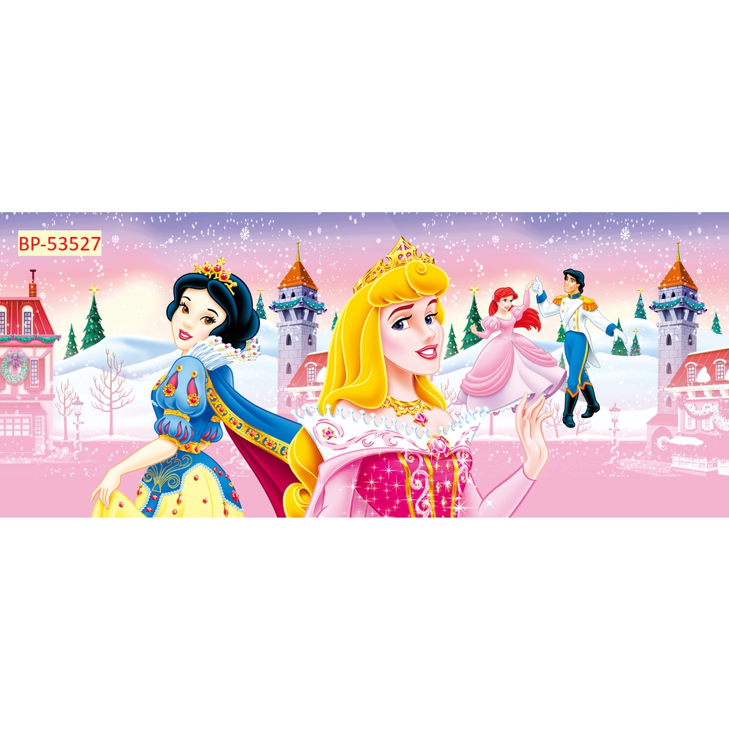 Tranh Dán Tường Trẻ Em Chủ Đề Công Chúa KÍCH THƯỚC THEO YÊU CẦU
