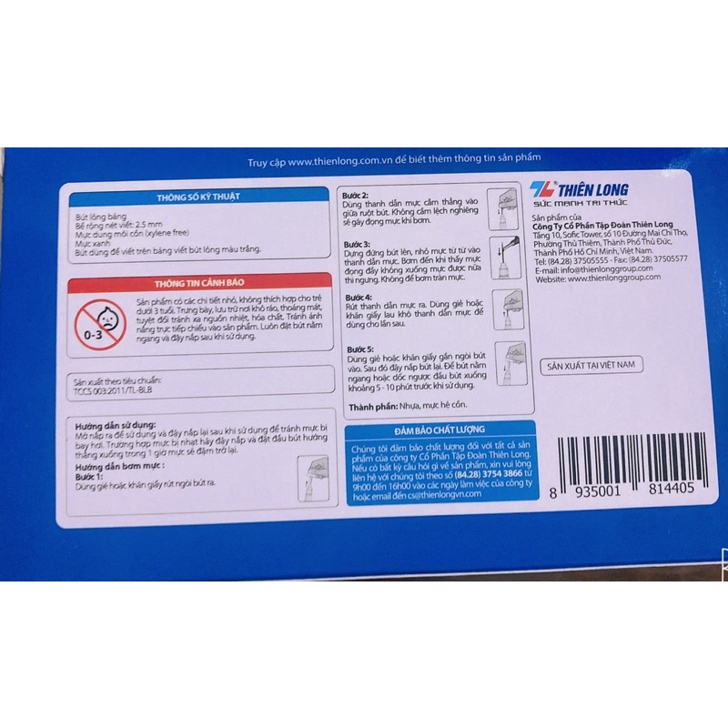 BÚT LÔNG BẢNG THIÊN LONG