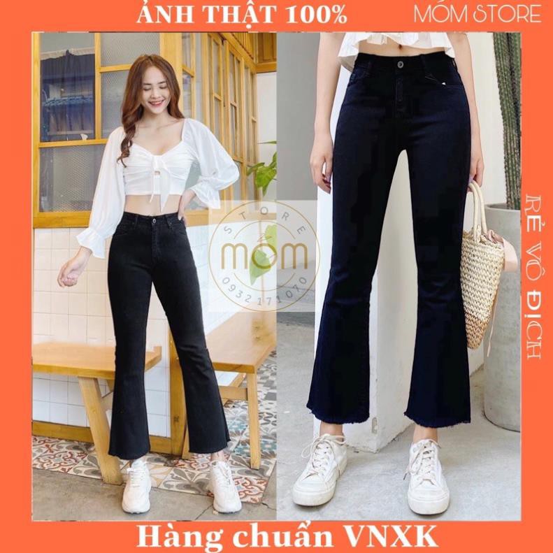 Sale Tết- ‼️RESTOCK ‼️Quần Jean Ống Loe 9 tấc Xuất xịn Chuẩn Form az1 *