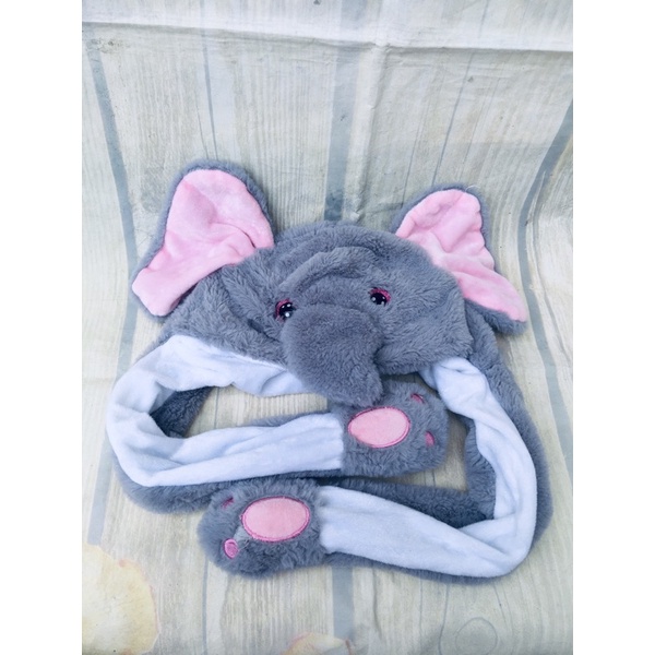 SP]gấu bông nón đội cho bé bóp giật tai cute đẹp