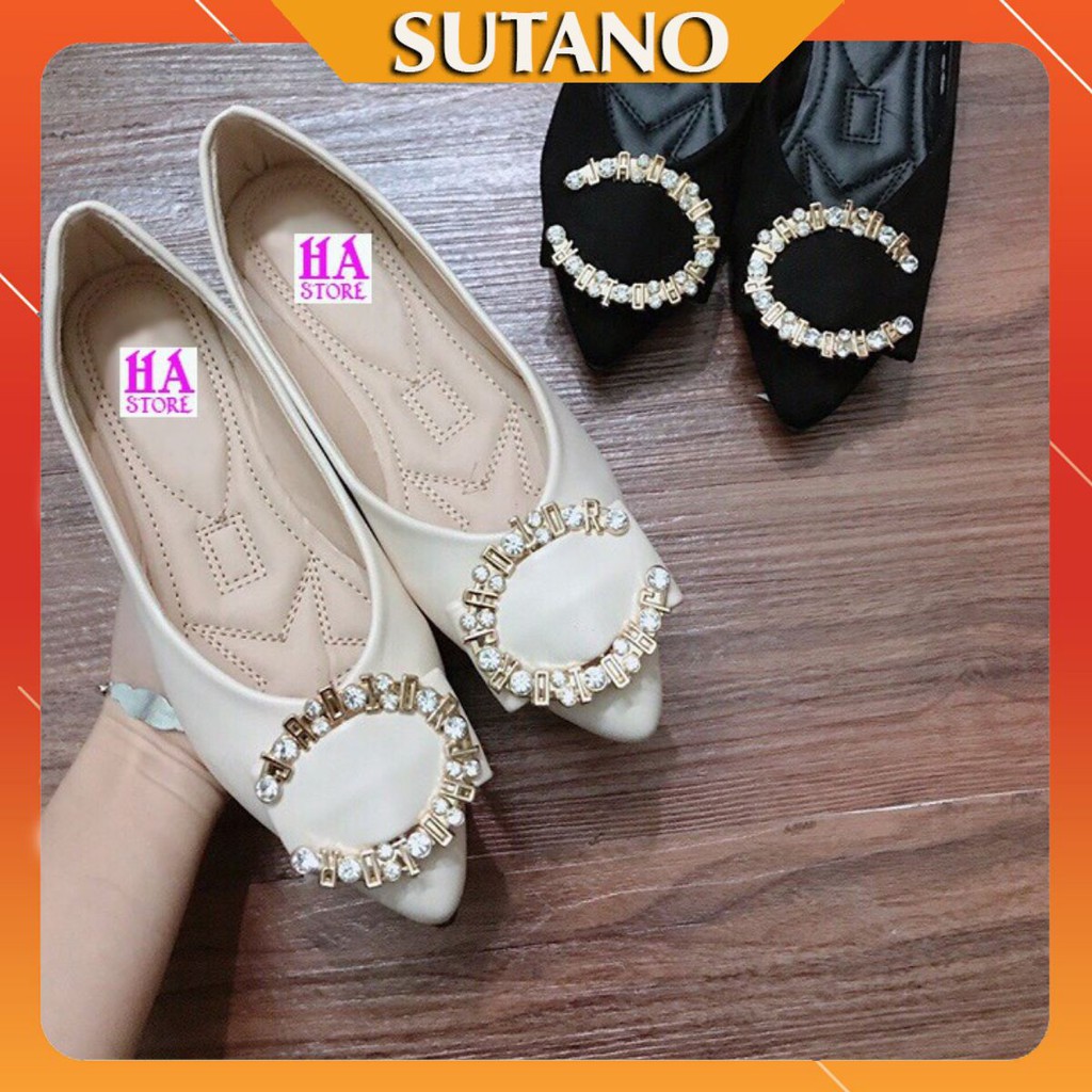 [Sale 50%] Giày bệt chữ C đính đá cao cấp siêu đẹp hot nhất 2019