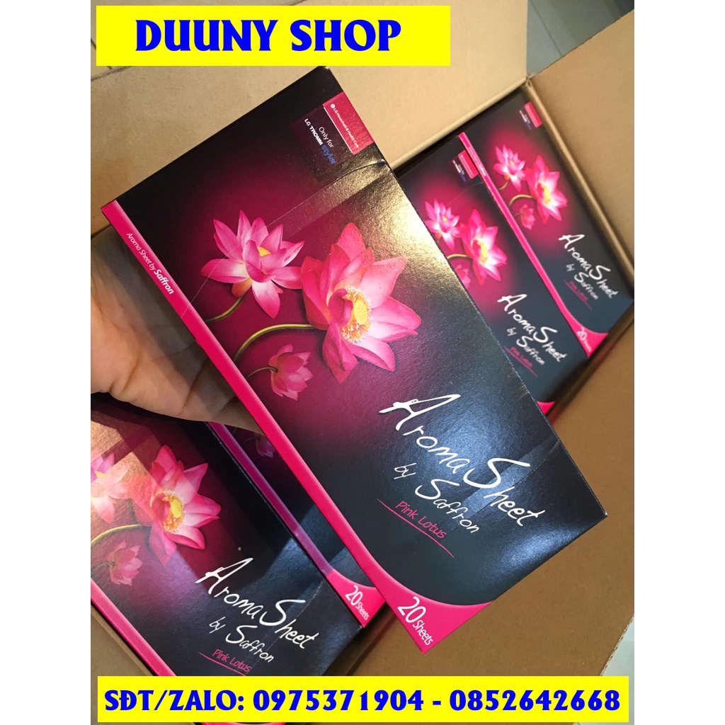 SỈ/ LẺ CHÍNH HÃNG Giấy thơm Aroma sheet, LG Styler, giấy thơm quần áo hương sen chuyên dùng máy giặt khô LG styler