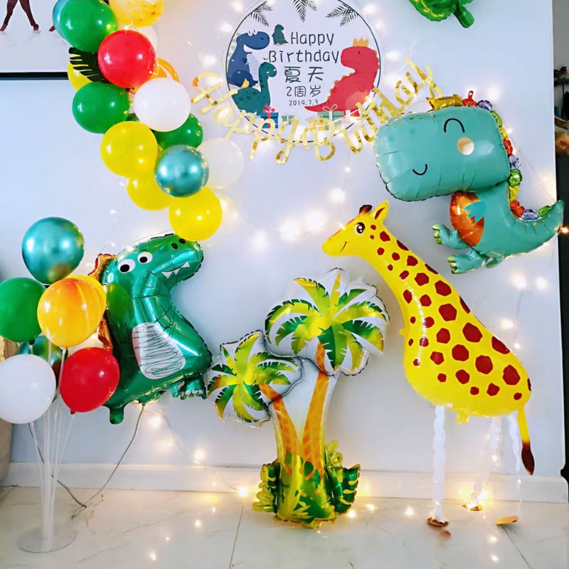 Bong Bóng Lá helium Hình Động Vật / Hươu Cao Cổ / Chó Đáng Yêu Trang Trí Tiệc Sinh Nhật Cho Bé Và Người Lớn