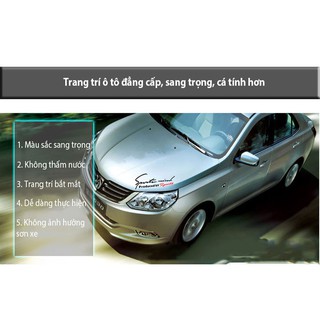 Tem dán sports mind trang trí ô tô