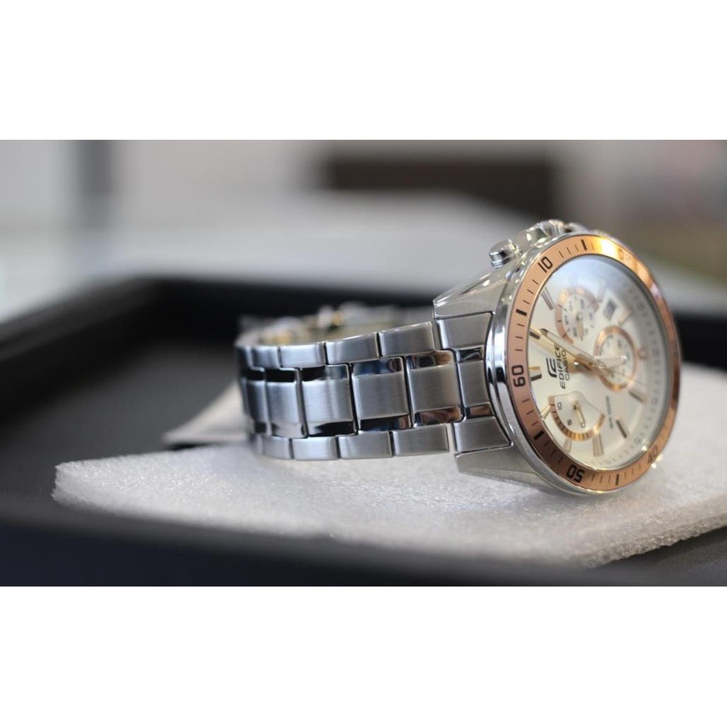 Đồng hồ nam dây kim loại EDIFICE chính hãng Casio Anh Khuê EFR-552D-7AVUDF