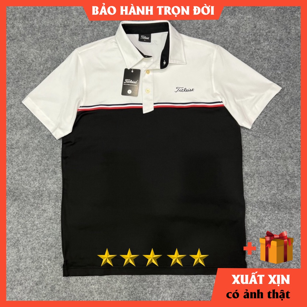 Áo Thun Thể Thao Có Cổ Titleist BẢO HÀNH TRỌN ĐỜI