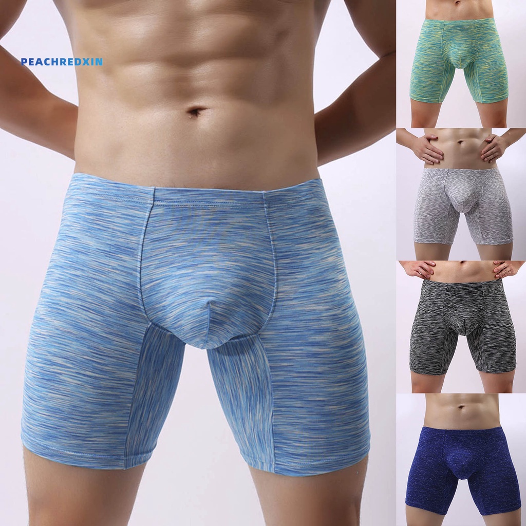 Quần lót boxer chữ U lồi lưng thấp họa tiết rằn ri gợi cảm cho nam