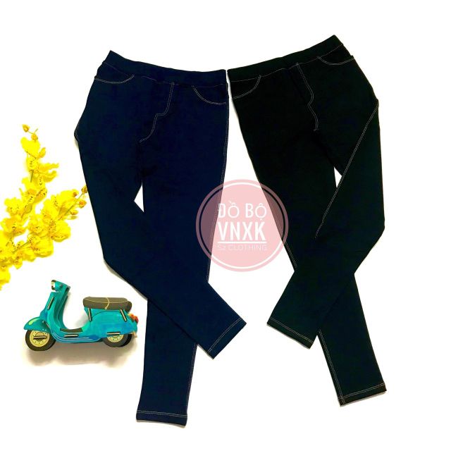 Quần legging giả Jean CC