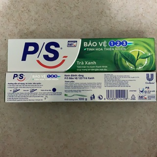 Kem đánh răng P/S trà xanh 100g