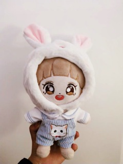 Mũ thỏ cho doll 15cm và 20cm