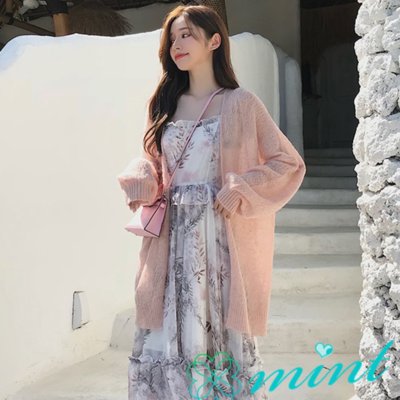 Áo khoác len cardigan Hàn Quốc dáng rộng | BigBuy360 - bigbuy360.vn