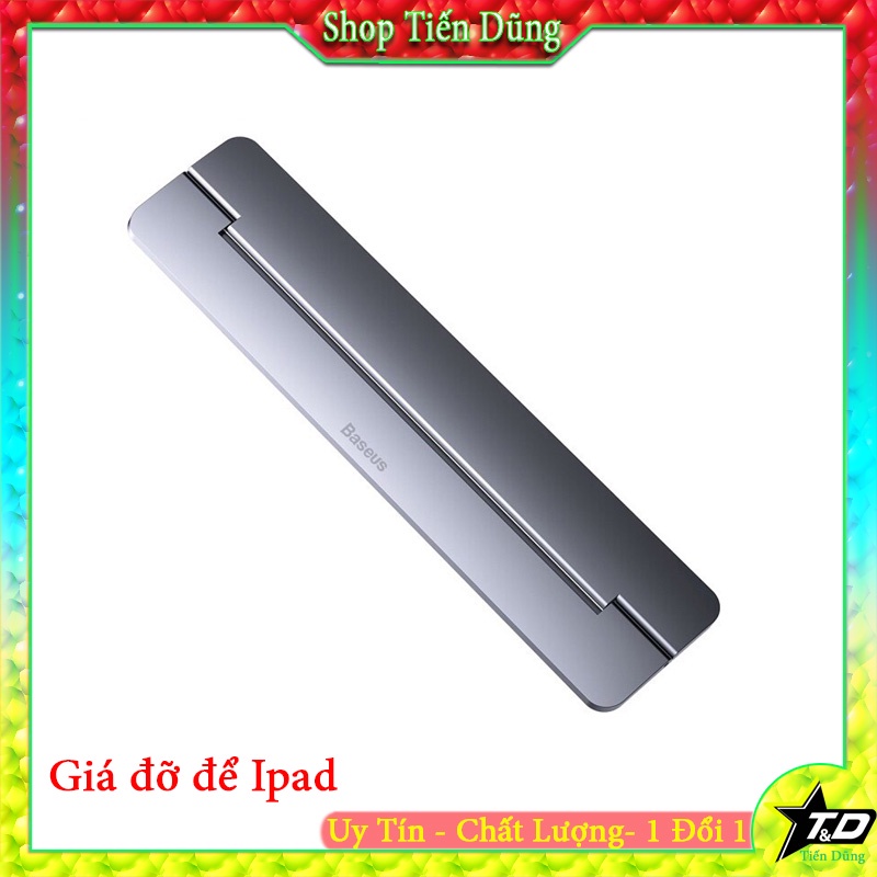 Giá Đỡ Máy Tính Hãng Baseus Làm Từ Hợp Kim Có Thể Gập Gọn Dành Cho Macbooaok Pro Air 12-17 Inch