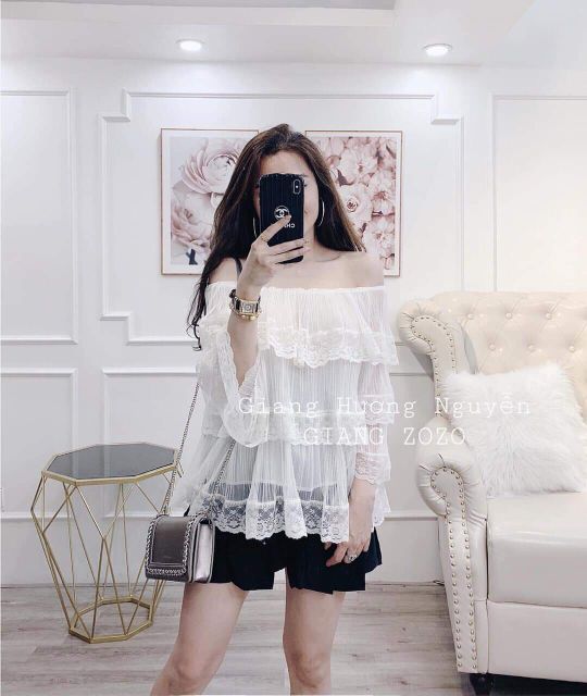Sét áo bẹt vai chân váy