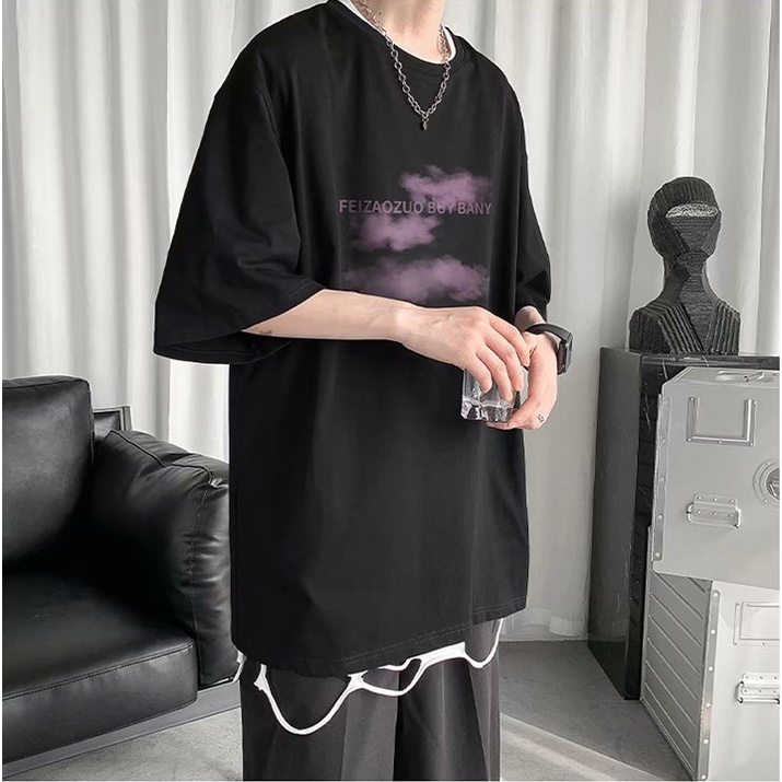 Áo Thun Nam Ngắn Tay Màu Trơn áo phông nam In Hình Thời Trang áo thun kiểu nữ phong cách Hàn Quốc áo thun thể thao bông áo phông form rộng unisex áo phông rộng