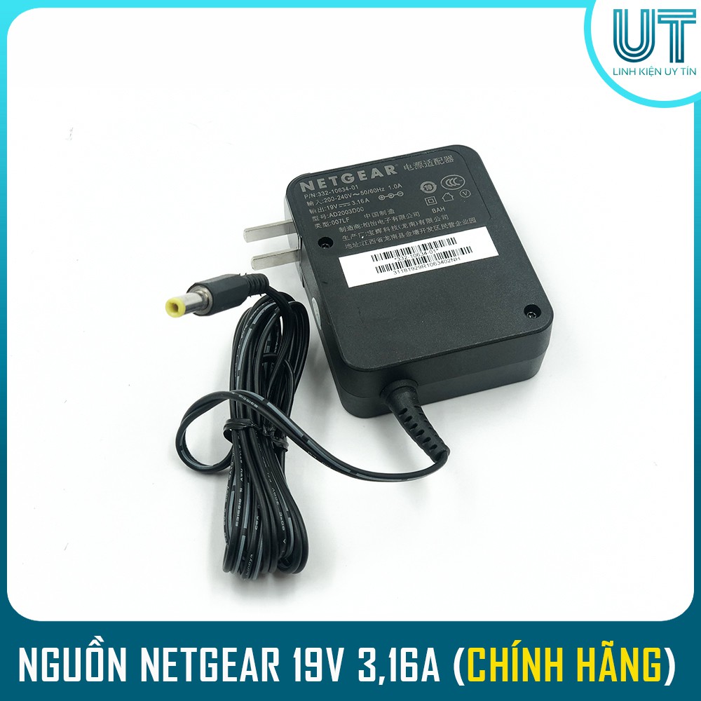 Nguồn Adapter 19V3.16A DC5.5x2.1 ( Hãng Netgear ) có thể boost dòng lên 5A