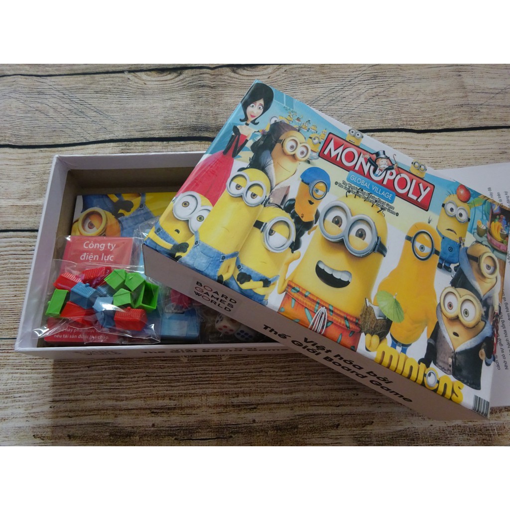 Bộ trò chơi cờ tỷ phú English phiên bản Minion đẹp