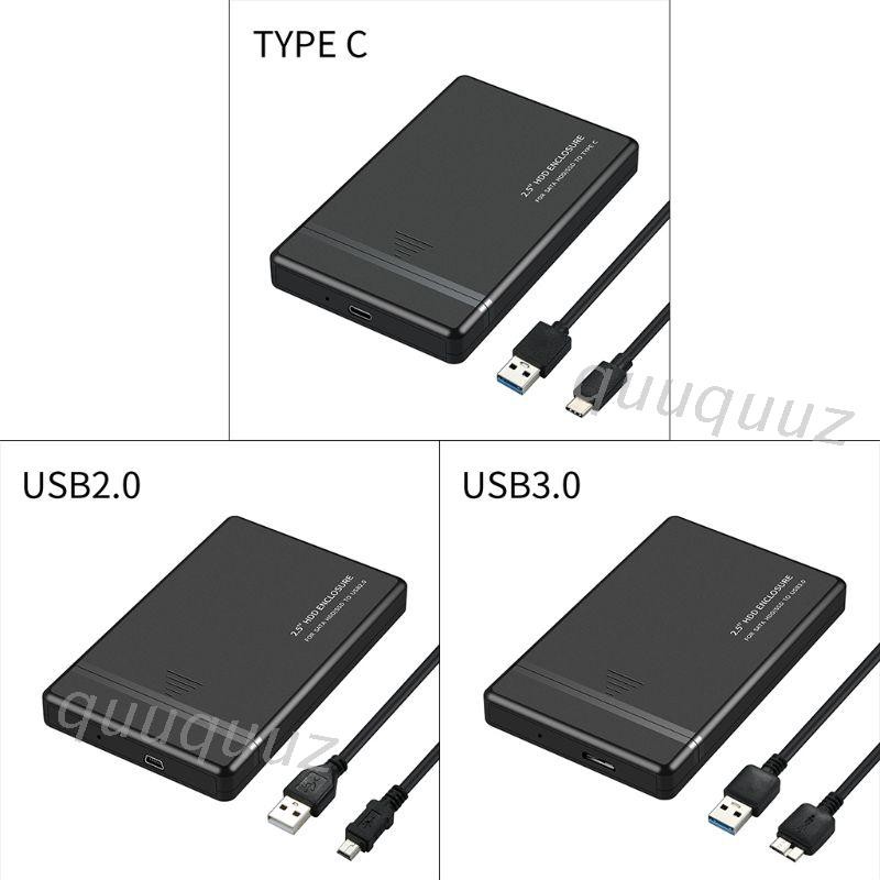 Hộp đựng ổ cứng di động 2.5 inch USB 2.0/ 3.0/ 3.1 Type-C