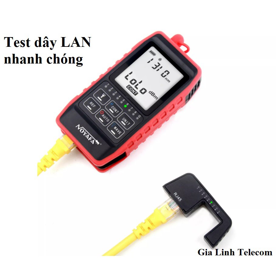 Máy đo công suất quang NOYAFA NF908 pin sạc test LAN