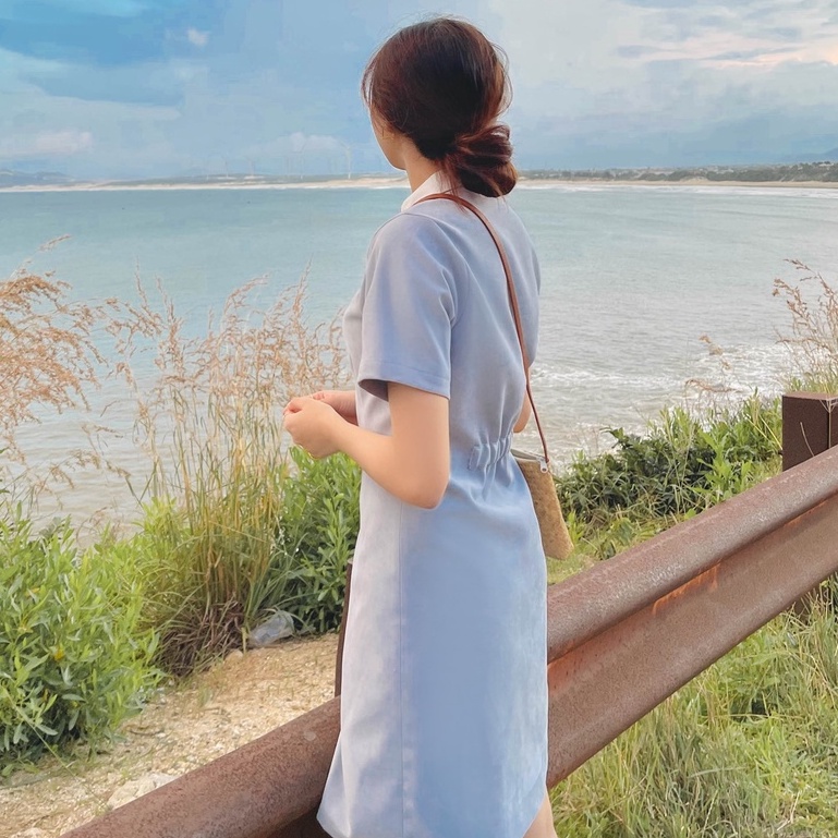 Váy sơ mi cổ trắng Fabric Holic | BigBuy360 - bigbuy360.vn