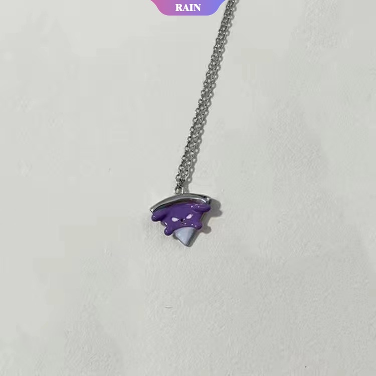 Sanrio Vòng cổ Nam Châm Mặt Hình Pizza Hello Kitty My Melody Kuromi Cinnamoroll Baku Quà Tặng Trang Sức Cho Nữ [RAIN]