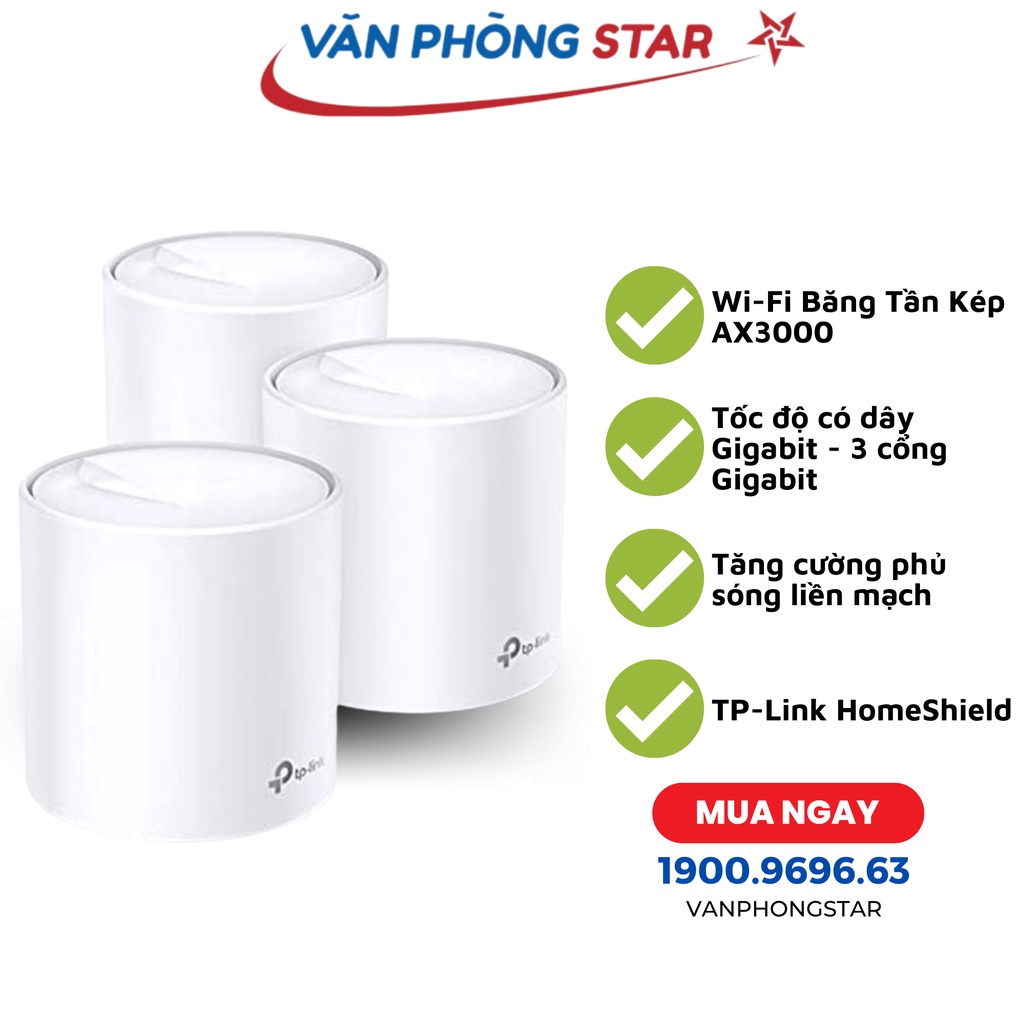 Bộ phát wifi Mesh TP-Link Deco X50 3 Pack