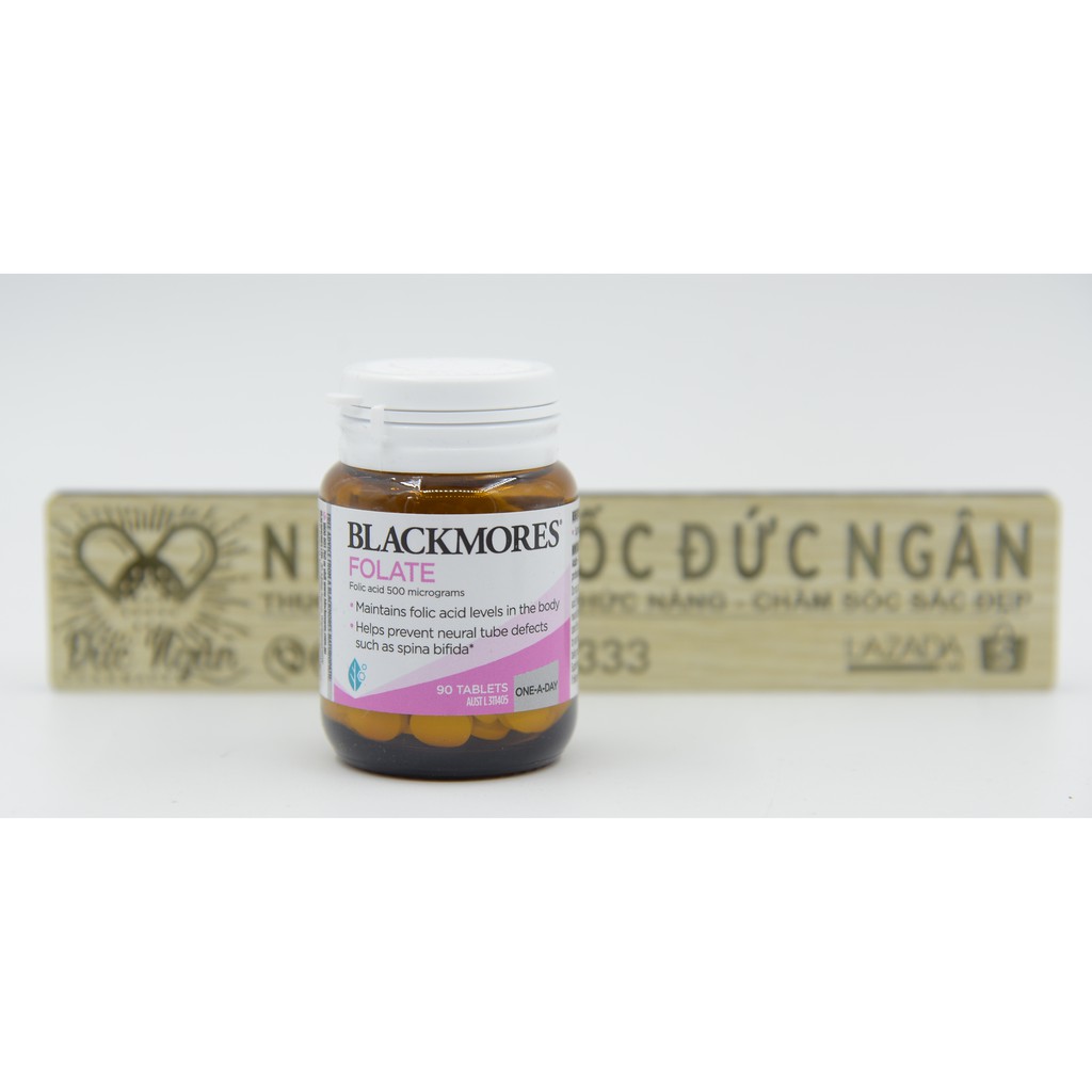  Viên uống bổ sung Acid Folic [Úc] Blackmores Folat 500mcg - 90 viên