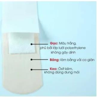 Băng cá nhân Ugo Tana 102 miếng 19x72mm hàng nổi tiếng Tân Á Việt nam