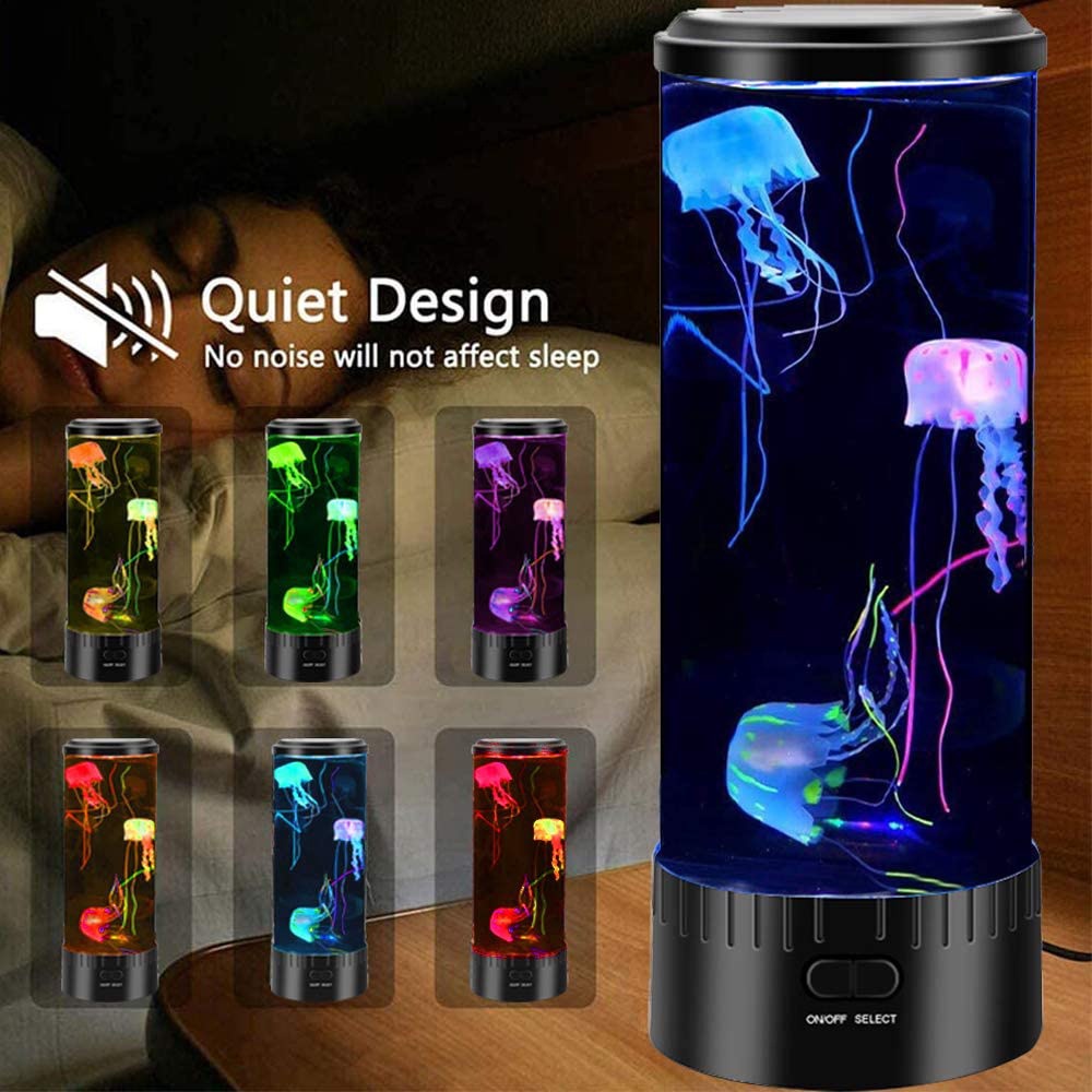 Đèn ngủ con sứa Windoo bơi lội sinh động đổi màu có điều khiển từ xa