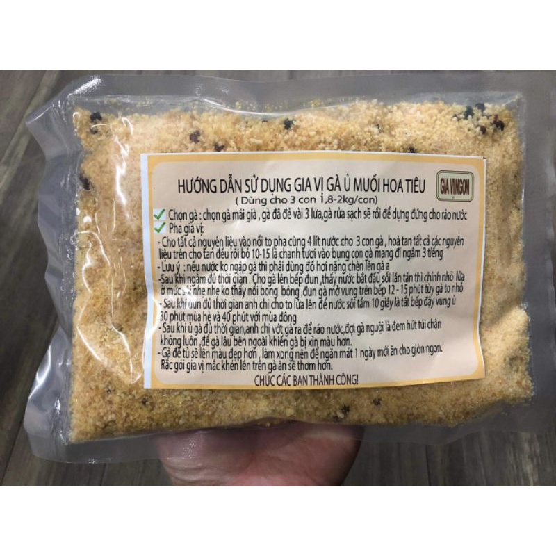 Gia vị gà ủ muối thảo mộc, gà ủ muối hoa tiêu ngon