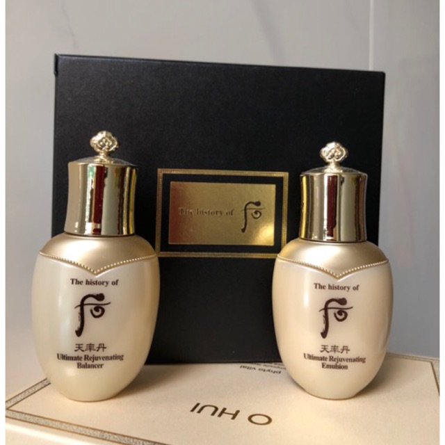 Set nước hoa hồng + sữa dưỡng tái sinh da Whoo Ultimate