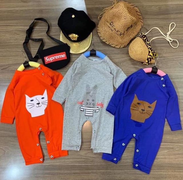 Body dài tay hình thú cho bé