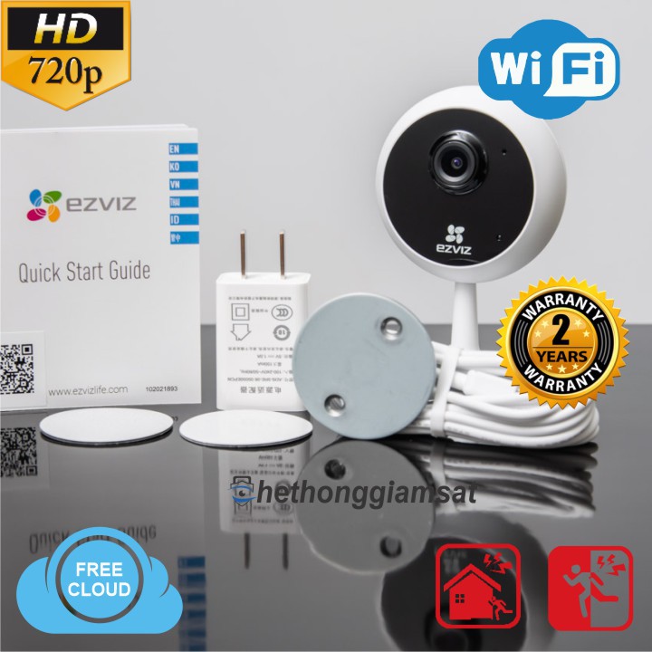 [Giá Sốc] Camera Wifi EZVIZ C1C 720P 1MPX (2020) Camera Nhỏ Ngọn, Sắt Nét, Hàng Chính Hãng, Bảo Hành 24 tháng