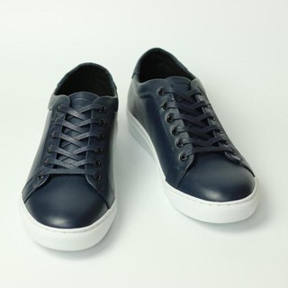 Hot Giày Sneaker Nam Da Bò Thật Dáng Thể Thao NT05 Xanh Than - Tăng Chiều Cao 3.5cm ! HOT . <