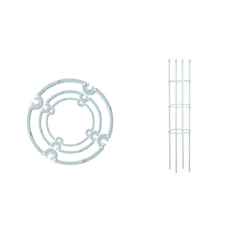 Khung đỡ màu trắng cho cây leo và hoa Hồng 1.2m.1.5m