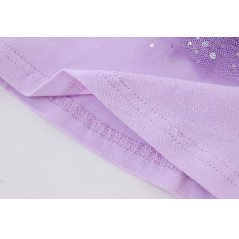 Áo Thun Tay Dài Phối Ren Công Chúa Disney 3D Thời Trang Chất Lượng Cao Cho Bé Gái 2-8 Tuổi