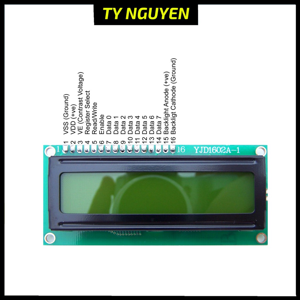 Màn hình LCD 1602 + modun I2C (16x2) cho Arduino chất lượng cao 5.0 [ TY NGUYEN ] | BigBuy360 - bigbuy360.vn