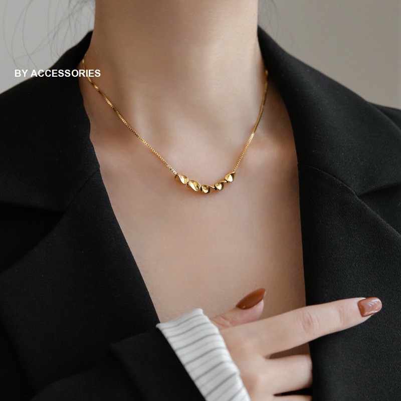 Dây chuyền titan mặt xoắn 5 trong 1 không gỉ