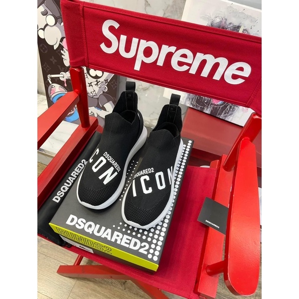Giày DSQ.2 in.con cổ chun cao FULLBOX💥HÀNG 1:1💥Giày In.con cổ cao vải chun co giãn nhập khẩu New